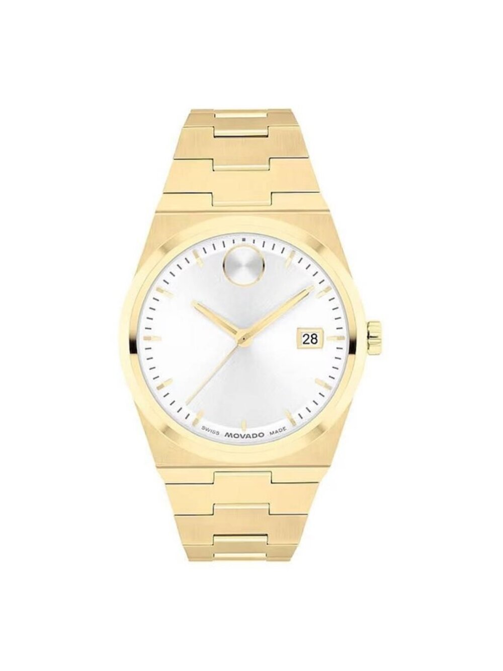 NWT Movado Bold Quest Quartz White Dial Ladies Watch